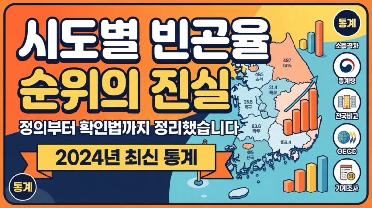전국 시도별 상대적 빈곤율 순위, 자료 읽는 법부터 정리