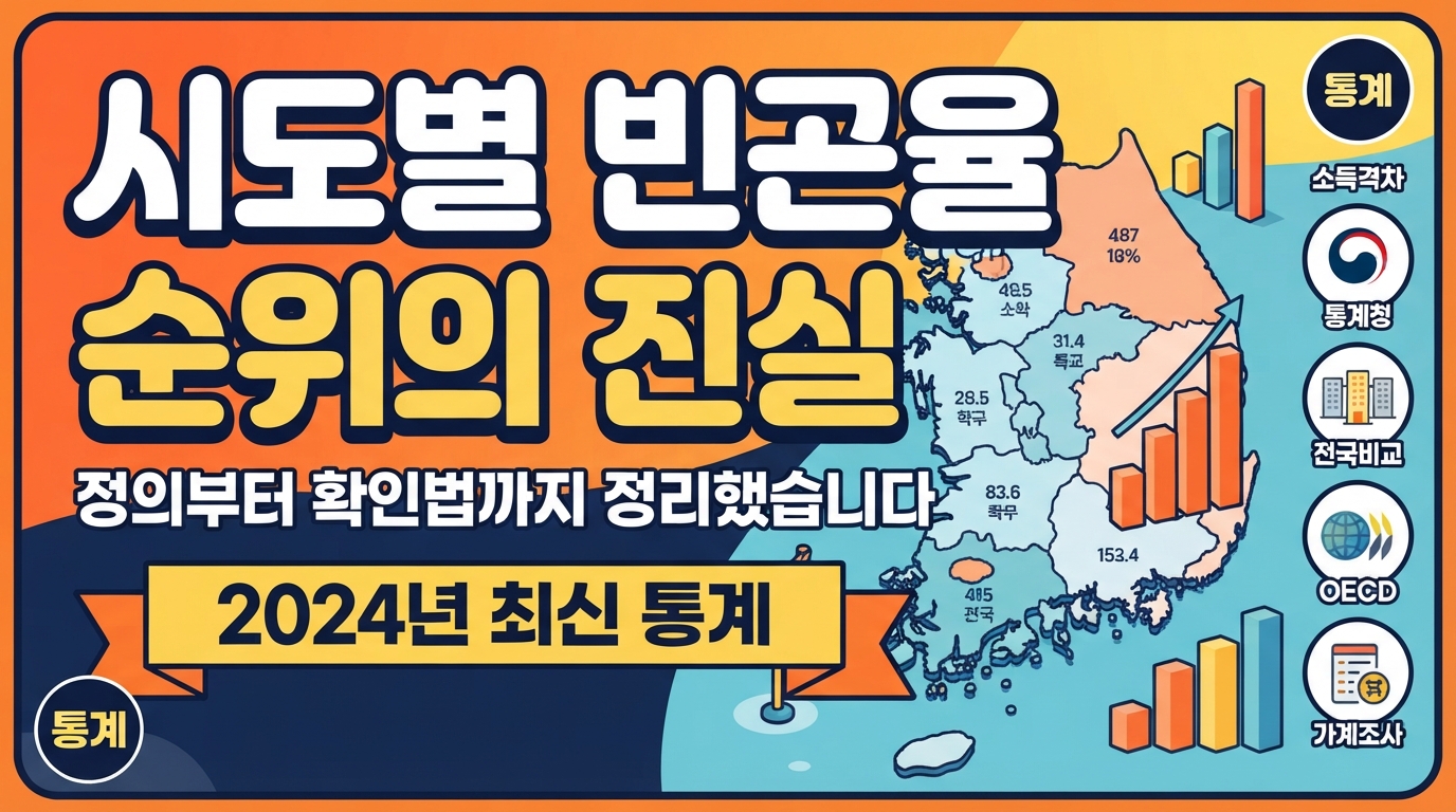 전국 시도별 상대적 빈곤율 순위, 자료 읽는 법부터 정리
